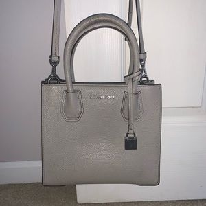 Michael Kors grey cross body purse